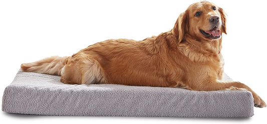 PETABBY Memory Foam Orthopedic Dog Bed Large, Waterproof Dog Bed Mattress with Removale Washable Cover and Waterproof Liner for Medium Large Dog Animals & Pet Supplies > Pet Supplies > Dog Supplies > Dog Beds PETABBY   