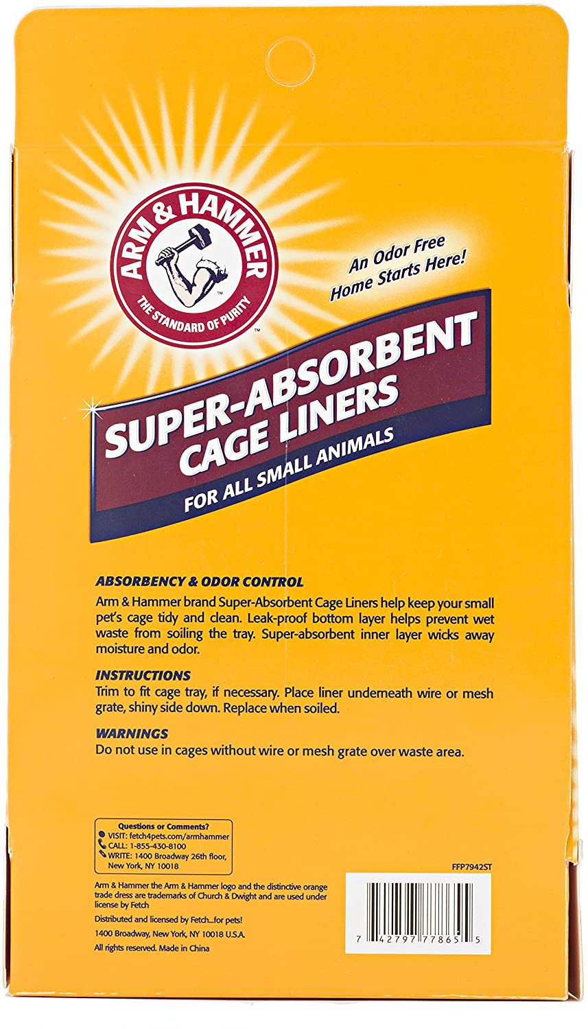 Arm & Hammer for Pets Super Absorbent Cage Liners for Guinea Pigs, Hamsters, Rabbits - Best Cage Liners for Small Animals, 7 Count - Small Animal Pet Products, Guinea Pig Pads, Guinea Pig Cage Liners Animals & Pet Supplies > Pet Supplies > Bird Supplies > Bird Treats Arm & Hammer   