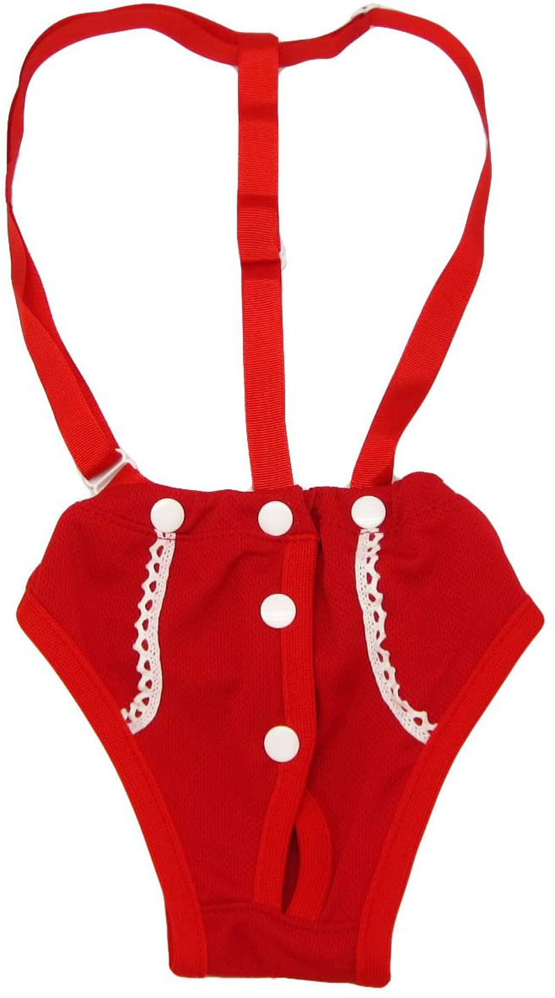 Alfie Pet - Jay Diaper Dog Sanitary Pantie with Suspender (For Girl Dogs)