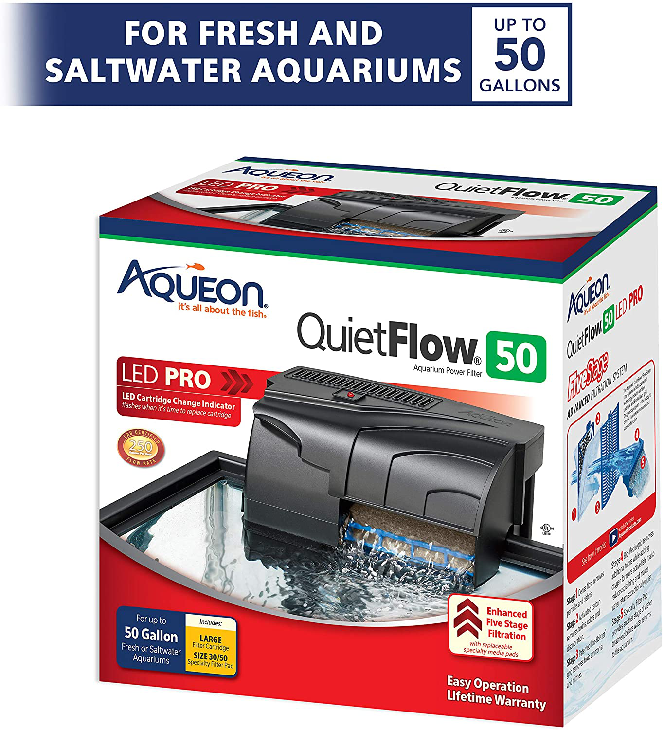 Aqueon Aquarium Starter Kit with LED Lighting 10