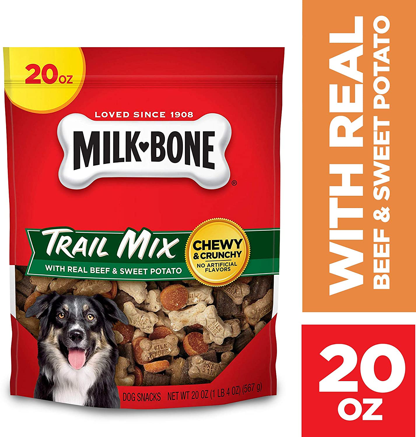 Milk-Bone Trail Mix Chewy & Crunchy Dog Treats, Beef & Sweet Potato Animals & Pet Supplies > Pet Supplies > Small Animal Supplies > Small Animal Treats Milk-Bone   