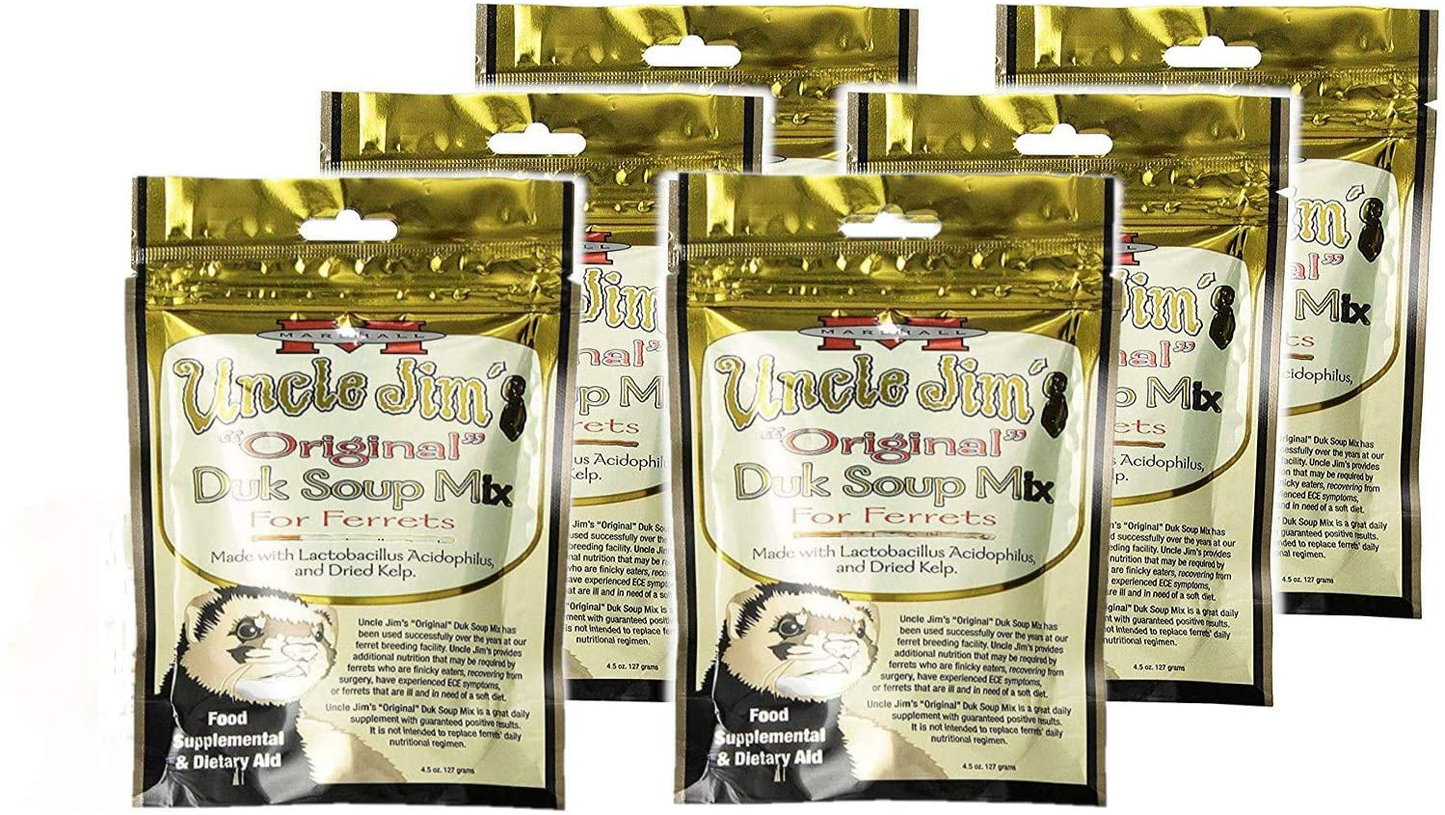 Marshall Uncle Jim'S Original Duk Soup Mix for Ferret Pack of 6