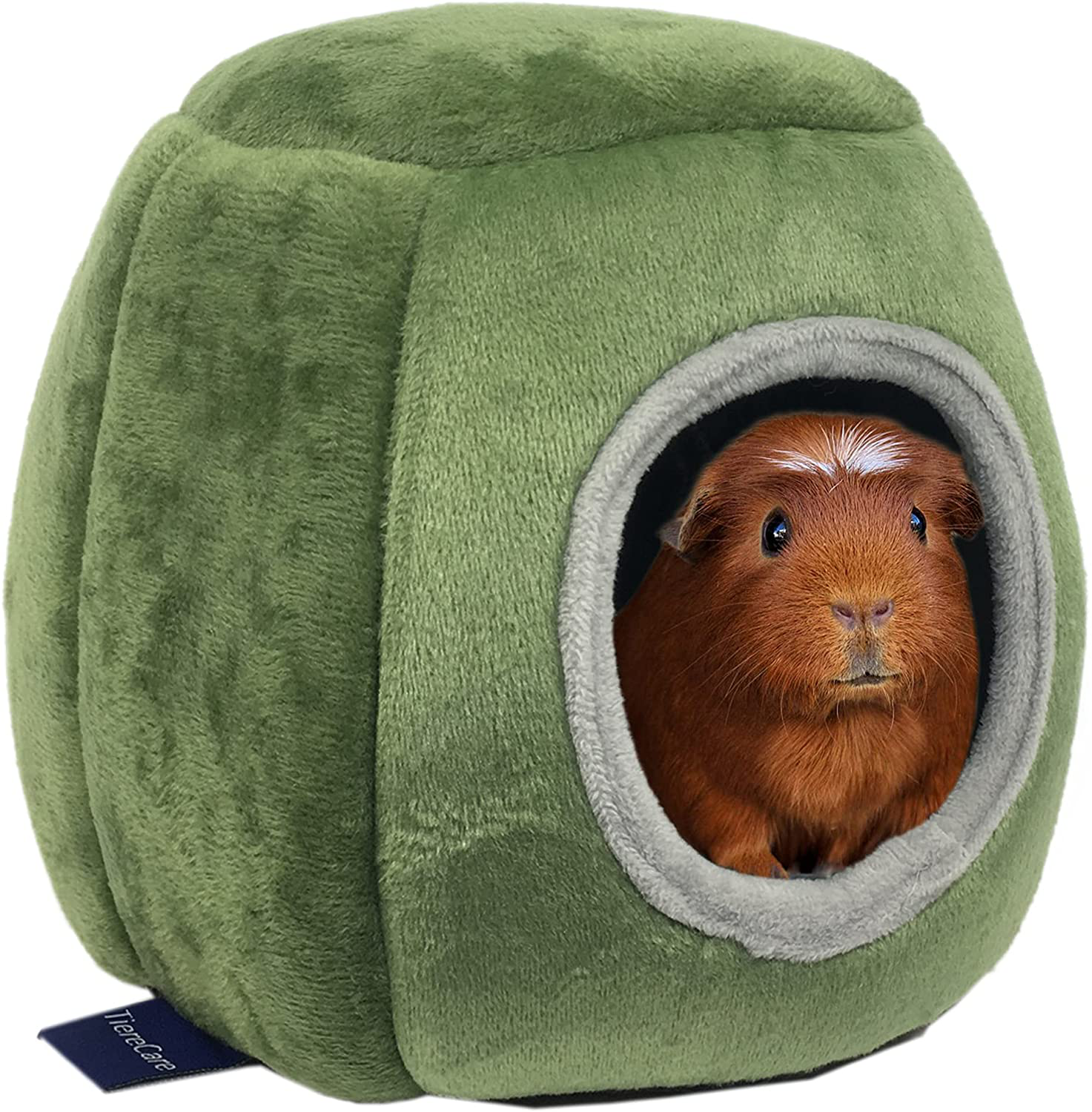 Tierecare Hamster Hideout Guinea Pig House Bed Cozy Habitat Hideaway Warm Hedgehog Ferret Chinchilla Washable Animals & Pet Supplies > Pet Supplies > Small Animal Supplies > Small Animal Habitat Accessories Tierecare Green  