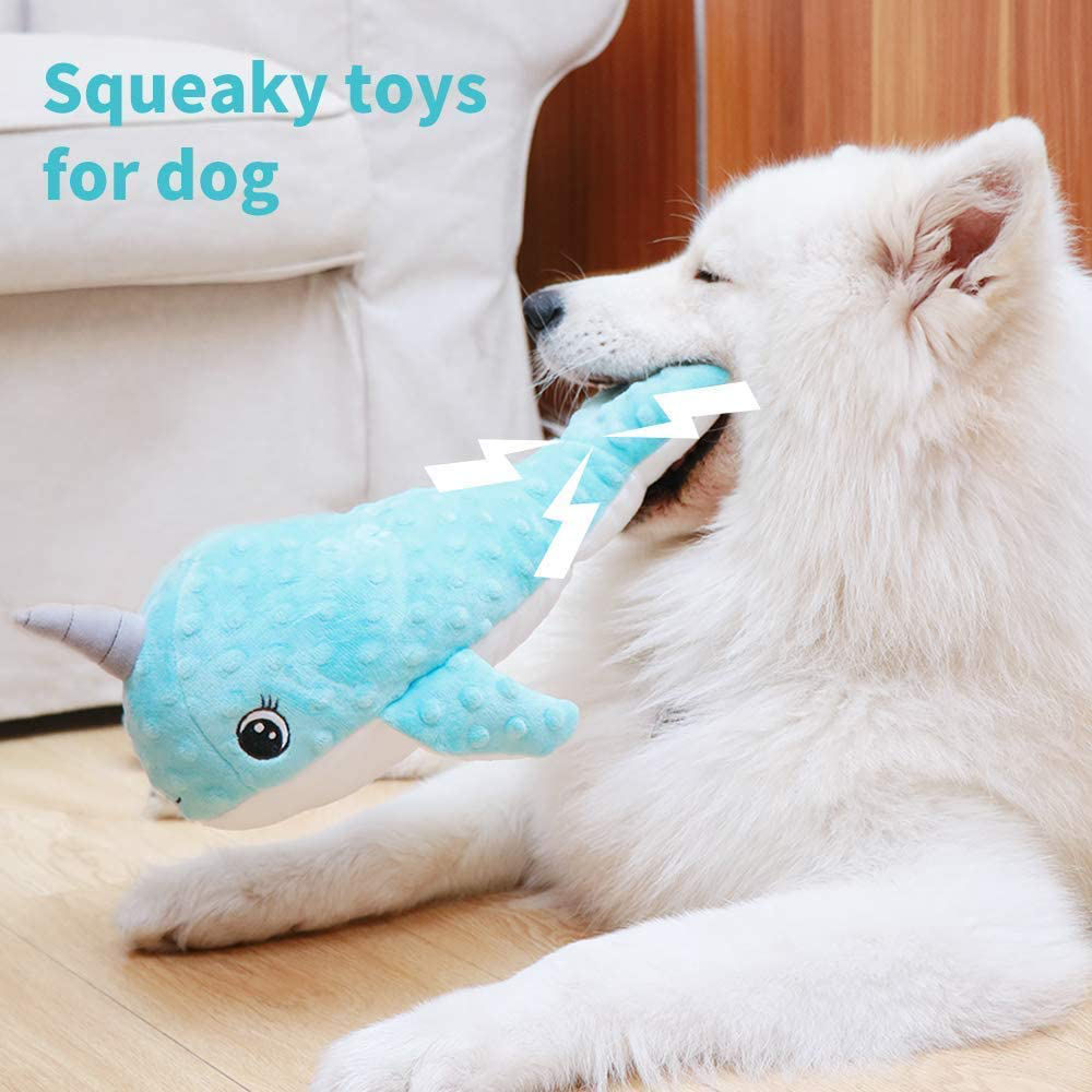 Dog Toys, Squeaky Puppy Plush Toys, Interactive Chew Toy with Crinkle Paper and Squeaker, Cute Soft Stuffed Animals Toys for Small Medium and Large Dogs Animals & Pet Supplies > Pet Supplies > Dog Supplies > Dog Toys Bzonsmart   
