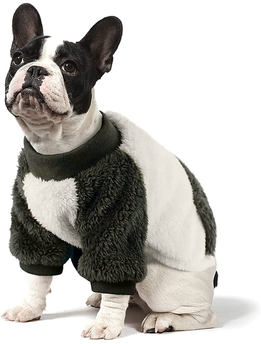 LESYPET Winter Dog Coat for Small Dog, Fleece Warm Doggy Coat Puppy Sweater, Pocket Design Dog Clothes for Small Medium Dog Girl Boy Animals & Pet Supplies > Pet Supplies > Dog Supplies > Dog Apparel lesypet Green Small 