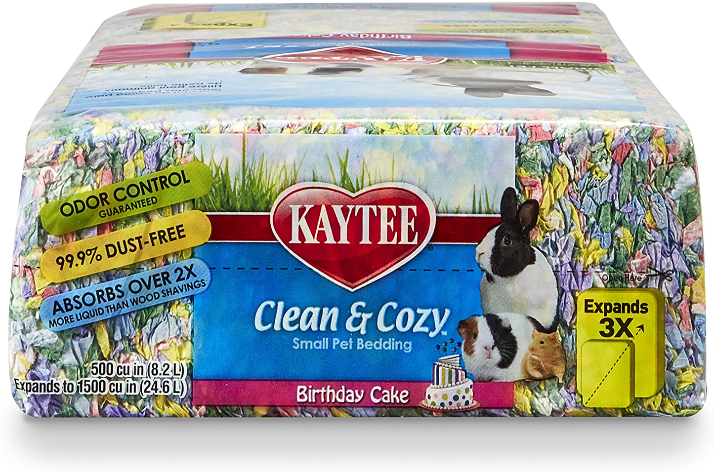 Kaytee Clean & Cozy Birthday Cake Small Pet Bedding 24.6 Liters