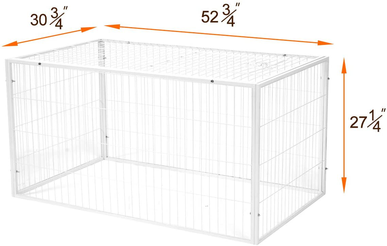 Esright Large Chicken Coop Wooden Chicken Cage Hen House, Outdoor Yard Poultry Pet Hutch for Small Animal Coops Nesting Box and Chicken Run for 5-8 Chickens
