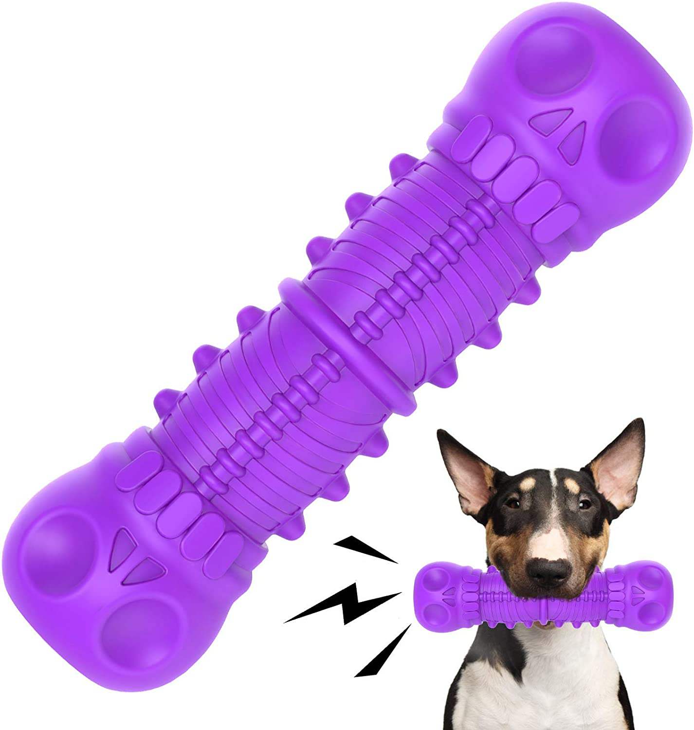 FRLEDM Dog Toys-Dog Toys for Large Dogs Aggressive Chewers,Toughest Natural Rubber Dog Bones Interactive Dog Toys for Dogs-Teeth Cleaning Chews for Large/Medium Breed Dogs Animals & Pet Supplies > Pet Supplies > Dog Supplies > Dog Toys FRLEDM   