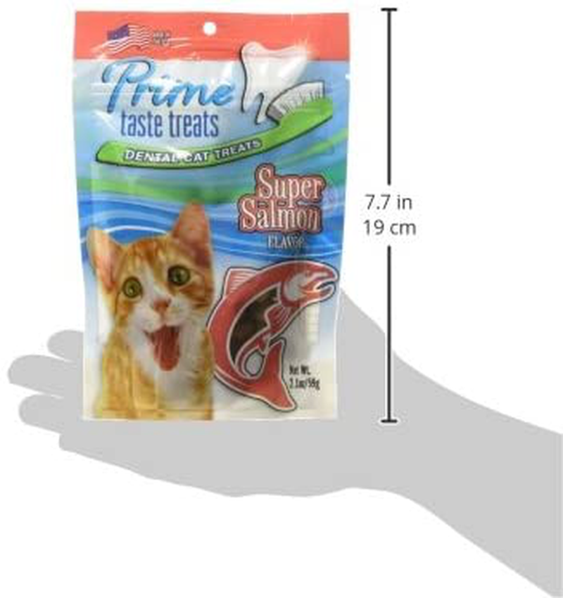 Prime Taste Treats Salmon Flavor Dental Treat for Cats, 2.1 Oz/59G Animals & Pet Supplies > Pet Supplies > Cat Supplies > Cat Treats Prime Taste Treats   