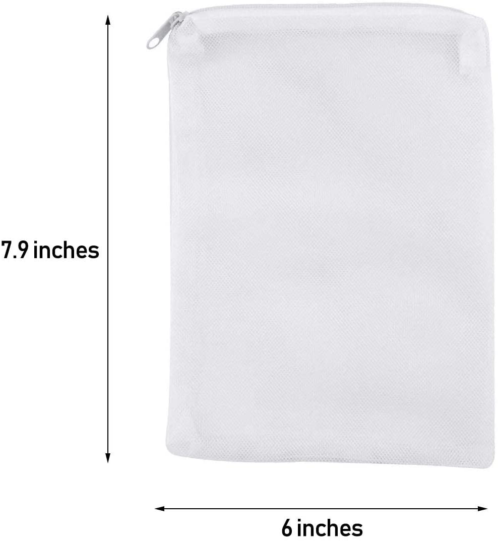 Onwon 10 Pieces Aquarium Filter Bags Fish Tank Media Mesh Filter Bags Net Bag with Zipper for Charcoal Pelletized Remove Activated Carbon, Biospheres, Ceramic Rings Animals & Pet Supplies > Pet Supplies > Fish Supplies > Aquarium Gravel & Substrates Onwon   