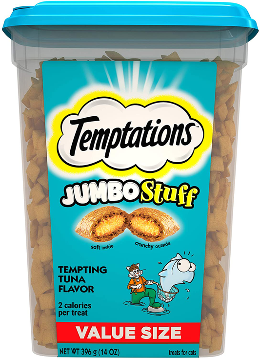 Temptations Jumbo Stuff Crunchy and Soft Cat Treats, 14 Oz. Animals & Pet Supplies > Pet Supplies > Bird Supplies > Bird Treats Temptations Tuna  