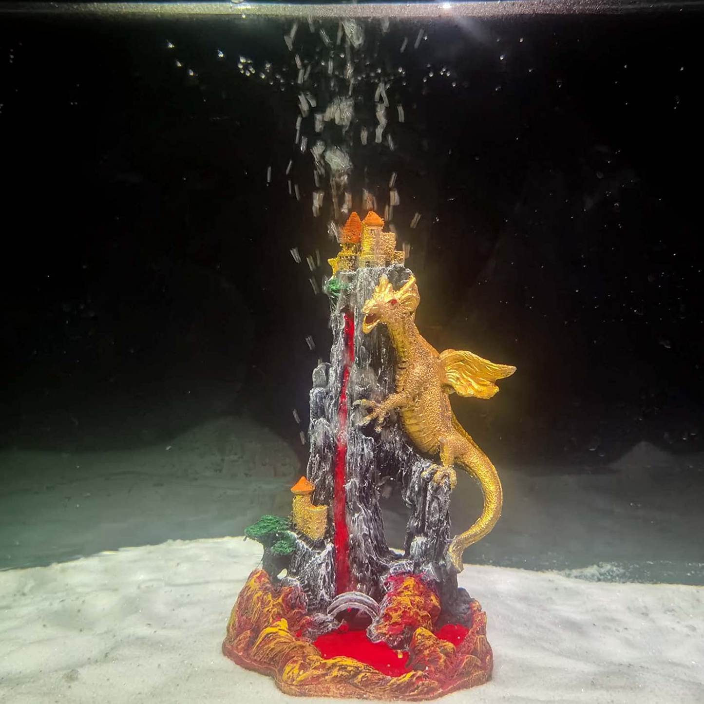 Dragon fish tank 2024 decorations