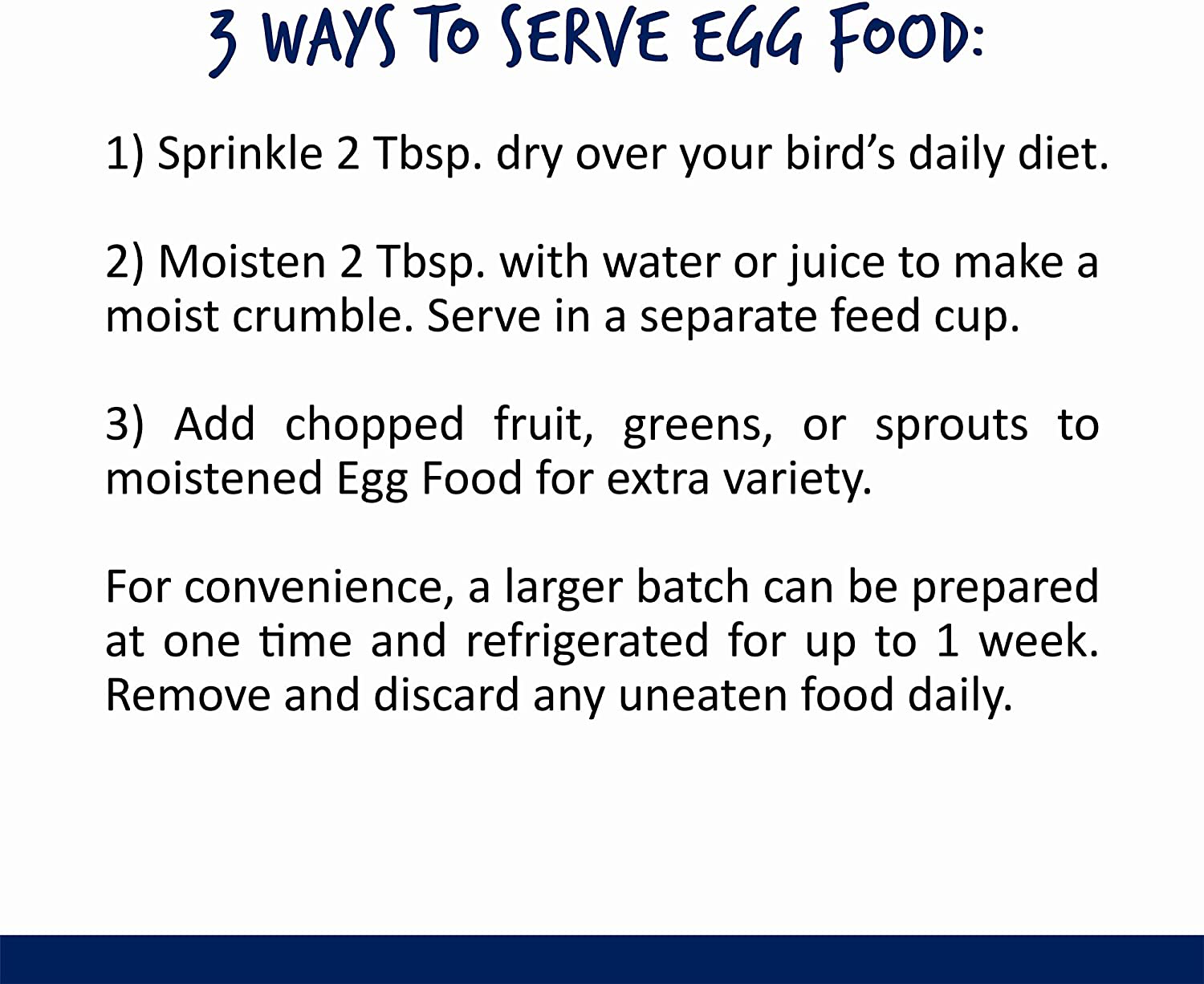 Vitakraft Peak Health Formula Egg Food Daily Supplement, 1.1 Lb, Package May Vary Animals & Pet Supplies > Pet Supplies > Bird Supplies > Bird Food Vitakraft   