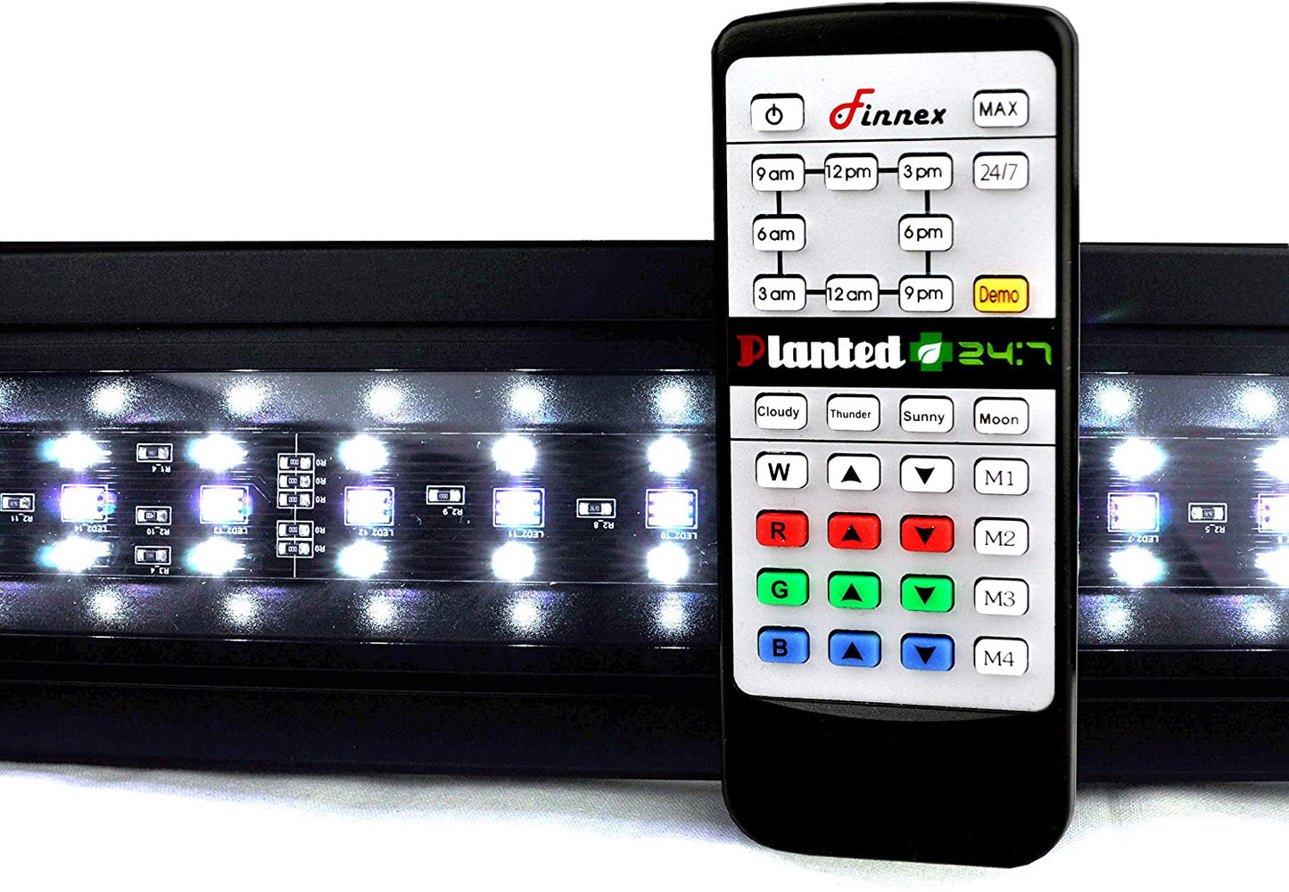 Finnex Planted+ 24/7 LED KLC Aquarium LED Light, Automated Full Spectrum Fish Tank Light, 20 Inch, Blue / Red, (KL-C20A)