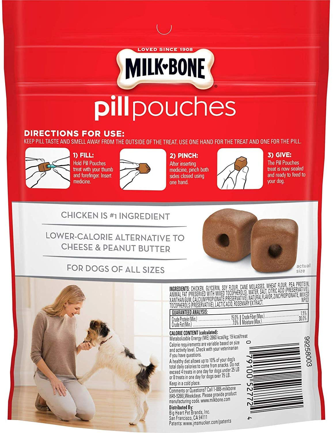 Milk-Bone Pill Pouches Dog Treats to Conceal Medication, 6 Ounce (Pack of 5) Approx. 125 Count Animals & Pet Supplies > Pet Supplies > Small Animal Supplies > Small Animal Treats Milk-Bone   