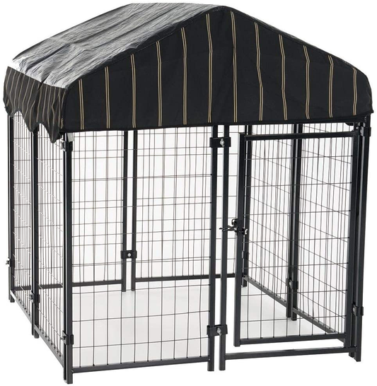 Lucky Dog Pet Resort Kennel with Cover (52"H X 4'W X 4'L)