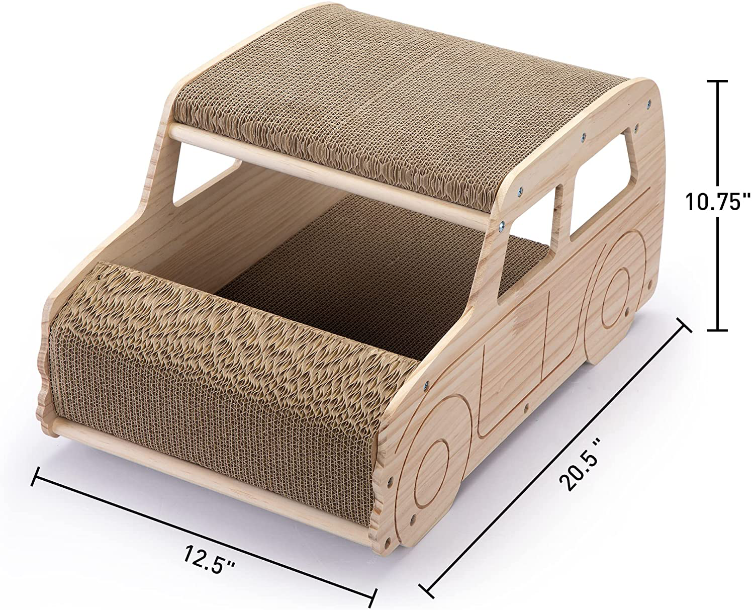 COZIWOW Cat Scratching Post Cardboard for Jumbo Adult Cat, Cat Scratcher Lounge, Scratch Pad with Catnip, Cat Bed Couch for House Animals & Pet Supplies > Pet Supplies > Cat Supplies > Cat Beds COZIWOW   