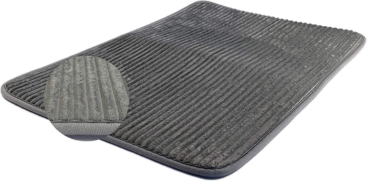 IUBUZOL Cat Litter Mat, Kitty Litter Trapping Mat，3D Design Mat, Soft Mat,Easy to Clean Up, No More Messy Floors Animals & Pet Supplies > Pet Supplies > Cat Supplies > Cat Litter Box Mats IUBUZOL Grey 15.7Wx23.6L 