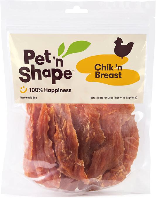 Pet 'N Shape Chik 'N Breast Jerky Dog Treats - 1 Pound Animals & Pet Supplies > Pet Supplies > Dog Supplies > Dog Treats Pet 'n Shape Chicken 1 Pound (Pack of 1) 