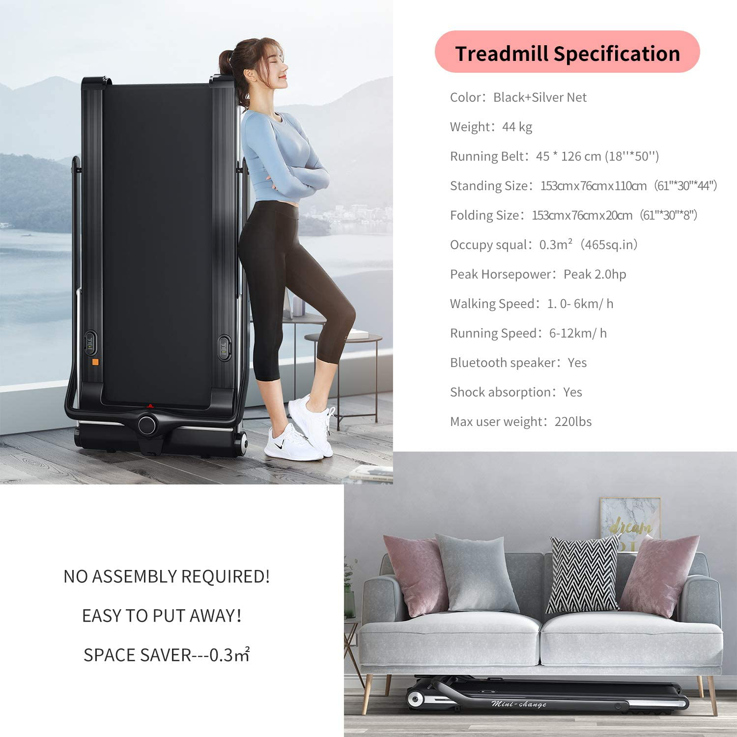 WalkingPad Folding Treadmill, Ultra Slim Foldable India