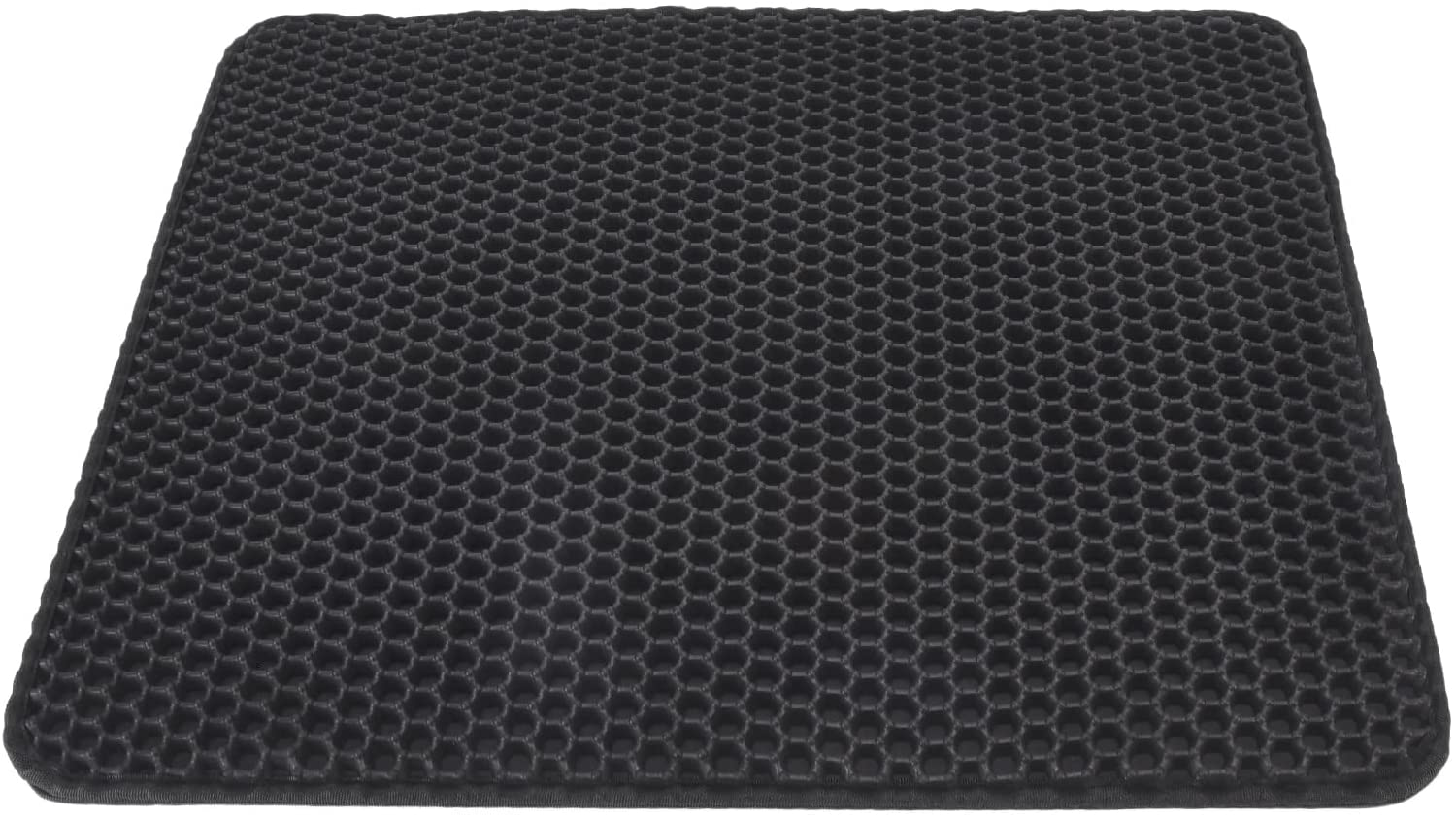 Binyalir Cat Litter Mat Litter Trapping Mat, Honeycomb Double Layer Design Cat Litter Mat EVA anti Slip Double Layer Scatter Control Cat Litter Trapping Pad for Litter Boxes Animals & Pet Supplies > Pet Supplies > Cat Supplies > Cat Litter Box Mats Binyalir   