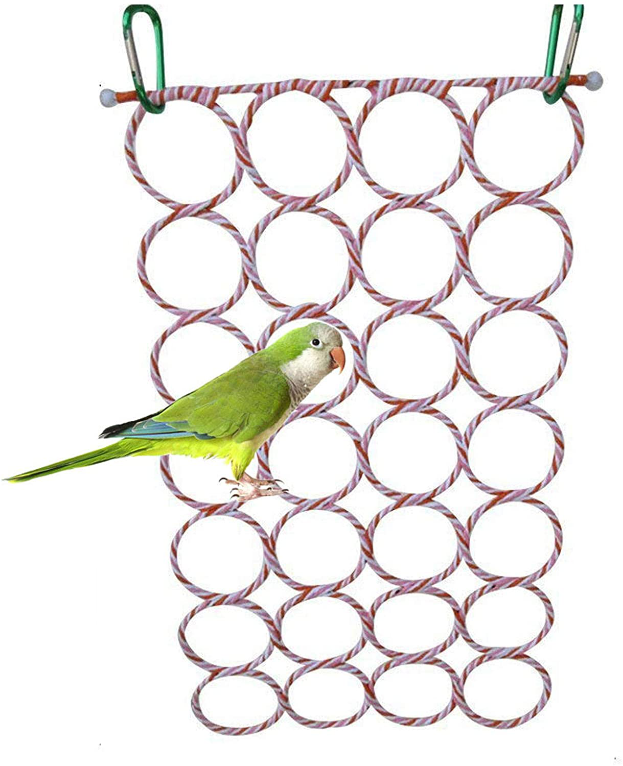 Bird Mirror Bird Swing, Parrot Cage Toys,Swing Hanging Play with Mirror for Macaw African Greys Parakeet Cockatoo Cockatiel Conure Lovebirds Canaries by Old Tjikko，1 PC (3.7X3.5 X3.5Inch) Animals & Pet Supplies > Pet Supplies > Bird Supplies > Bird Cage Accessories Old Tjikko Bird perch  