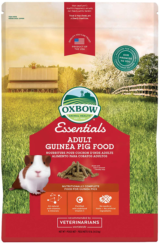 Oxbow Essentials Guinea Pig Food - All Natural Guinea Pig Pellets for Adults and Young Guinea Pigs Animals & Pet Supplies > Pet Supplies > Small Animal Supplies > Small Animal Food Oxbow   