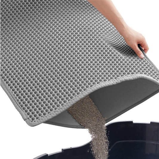 Gorilla Grip Durable Honeycomb Cat Litter Box Mat, Water Resistant, Traps Litter from Box, Helps to Waste Less Litter on Floors, Scatter Control, Double Layered, Soft on Kitty Cat Paws, Easy Clean Animals & Pet Supplies > Pet Supplies > Cat Supplies > Cat Litter Box Mats Gorilla Grip   