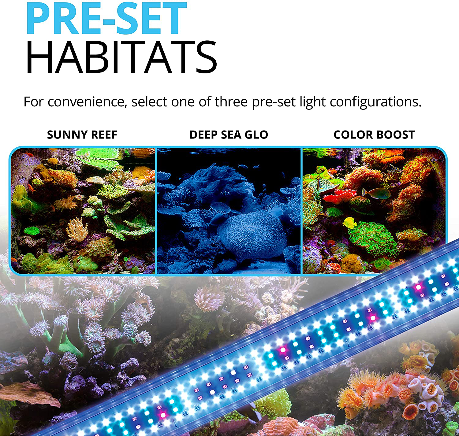 Fluval Sea Marine 3.0 LED Aquarium Lighting for Coral Growth, 59 Watts, 48-60 Inches