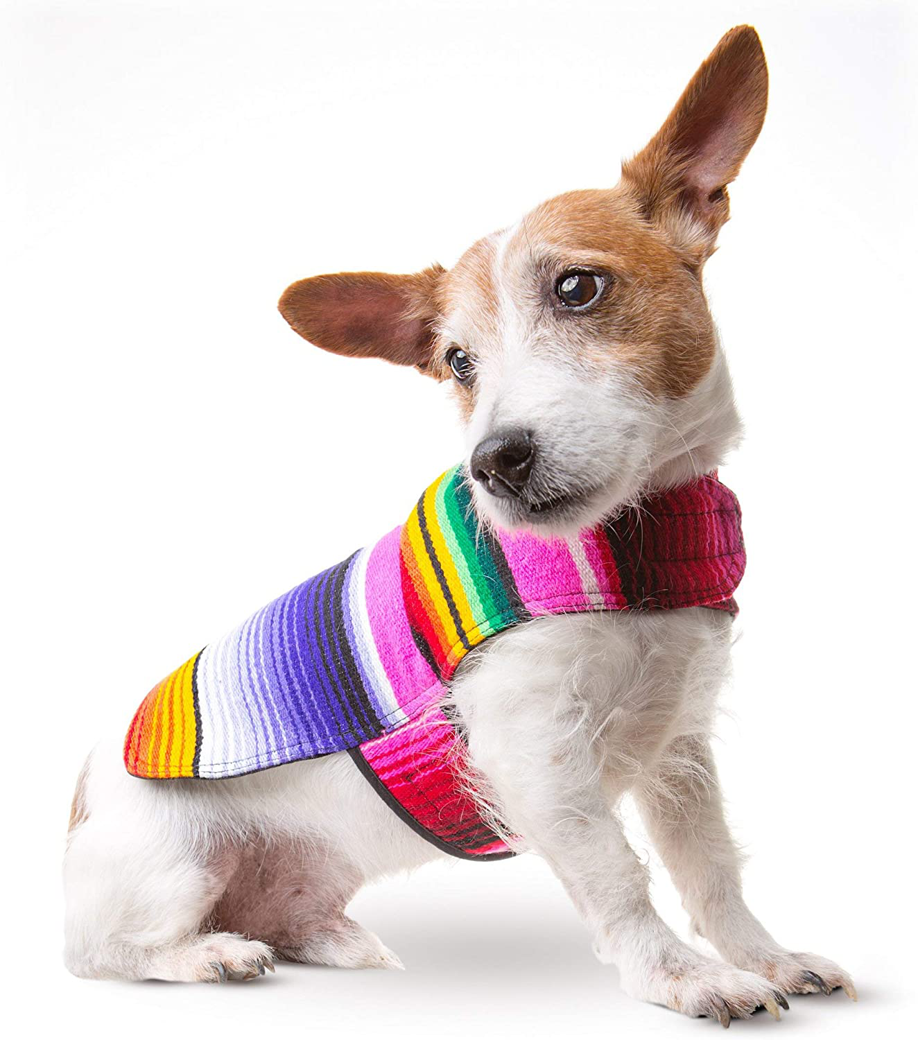 Handmade Dog Poncho from Mexican Serape Blanket Southwestern and