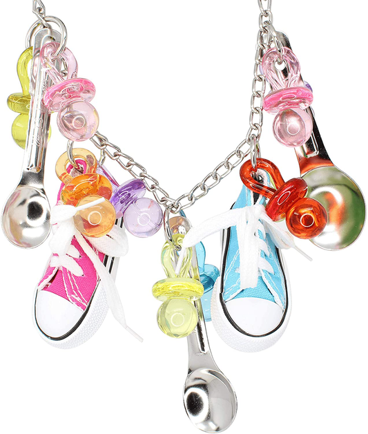 Bonka Bird Toys 1340 Sneaker Delight Stainles Steel Acrylic Pacifier Colorful Parrot Macaw Animals & Pet Supplies > Pet Supplies > Bird Supplies > Bird Toys Bonka Bird Toys   