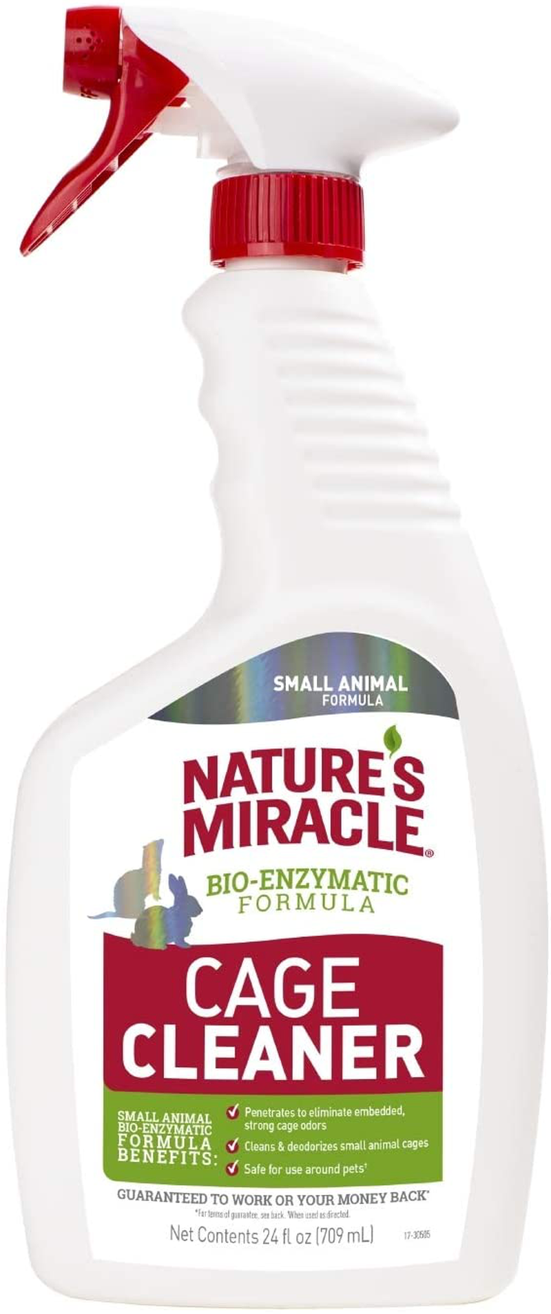 Nature’S Miracle Cage Cleaner 24 Fl Oz, Small Animal Formula, Cleans and Deodorizes Small Animal Cages, 2Nd Edition Animals & Pet Supplies > Pet Supplies > Small Animal Supplies > Small Animal Treats Nature's Miracle   