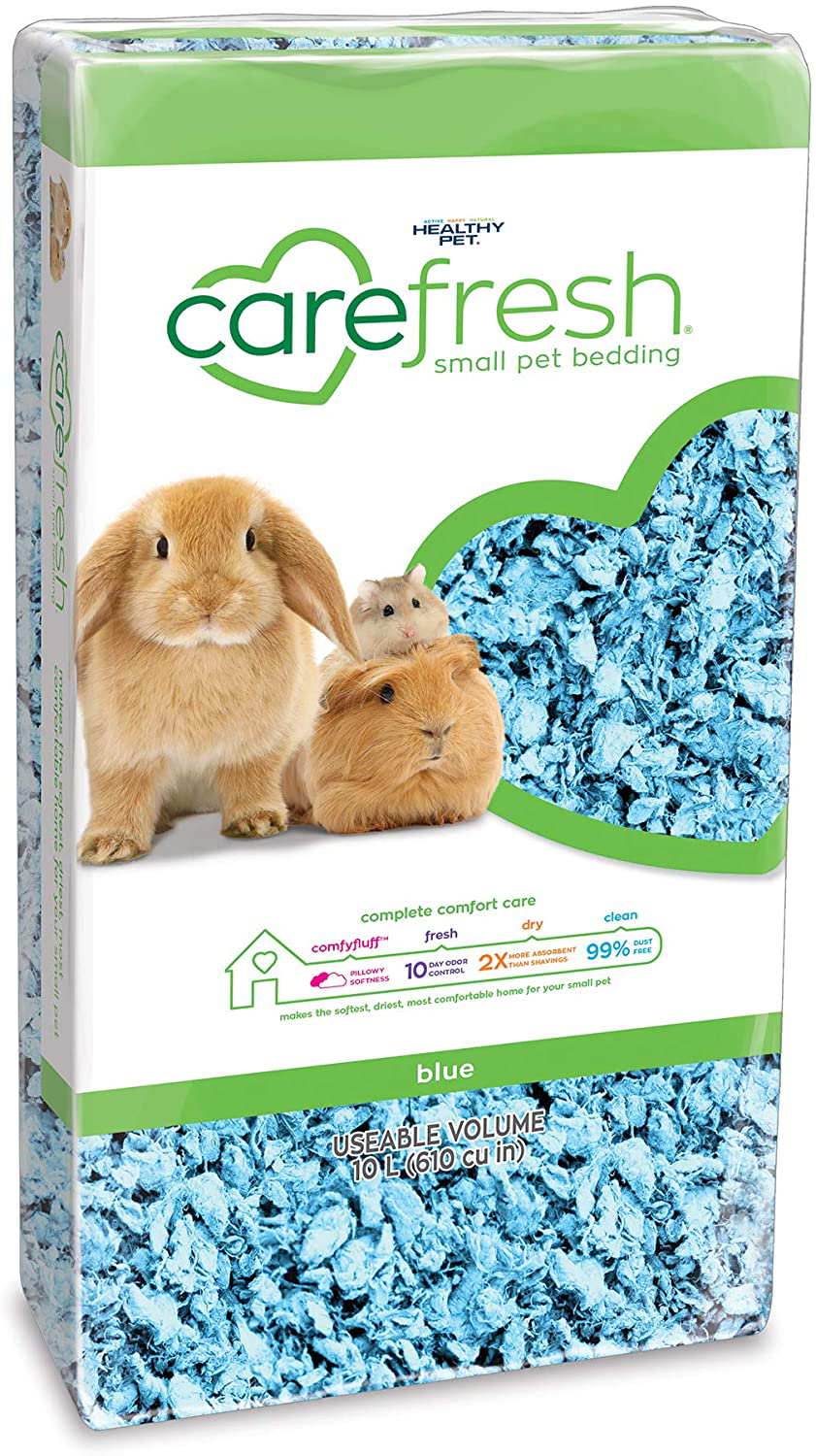 Carefresh 99% Dust-Free Blue Natural Paper Small Pet Bedding with Odor Control, 10 L Animals & Pet Supplies > Pet Supplies > Small Animal Supplies > Small Animal Bedding Carefresh   