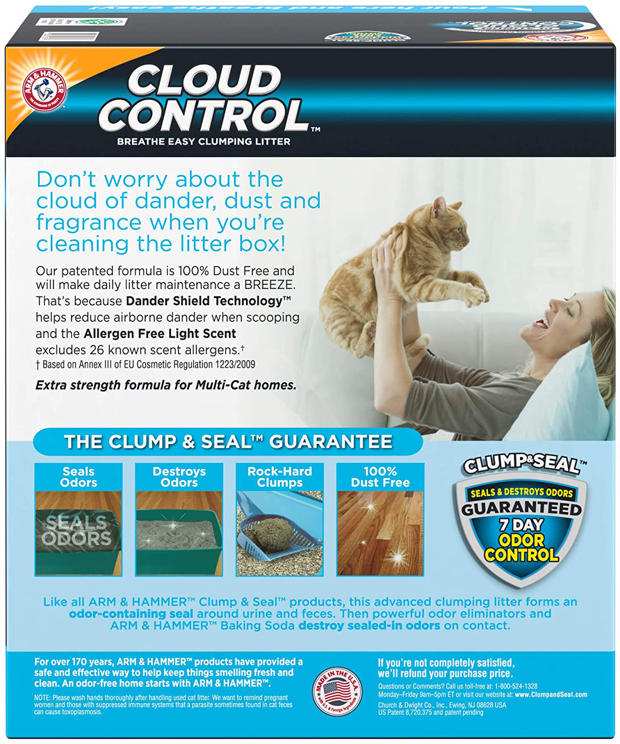 ARM & HAMMER Cloud Control Platinum Clumping Cat Litter 37LB Animals & Pet Supplies > Pet Supplies > Cat Supplies > Cat Litter Arm & Hammer   
