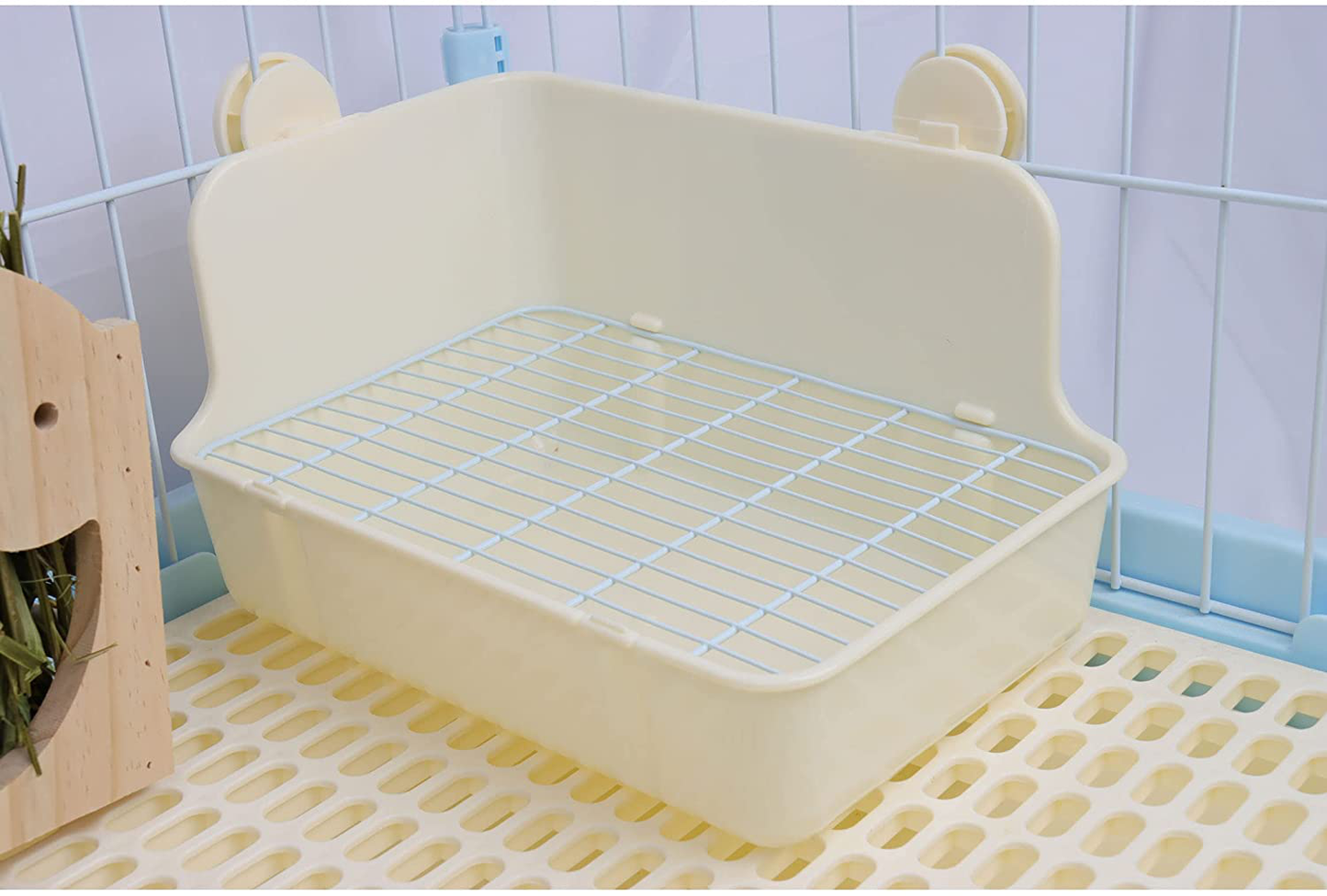 RUBYHOME Potty Trainer Corner Litter Box Pet Pan Bedding Small Animal, Rabbit Hamster Guinea Pig Ferret Gerbil Chinchilla Animals & Pet Supplies > Pet Supplies > Small Animal Supplies > Small Animal Bedding RUBYHOME   