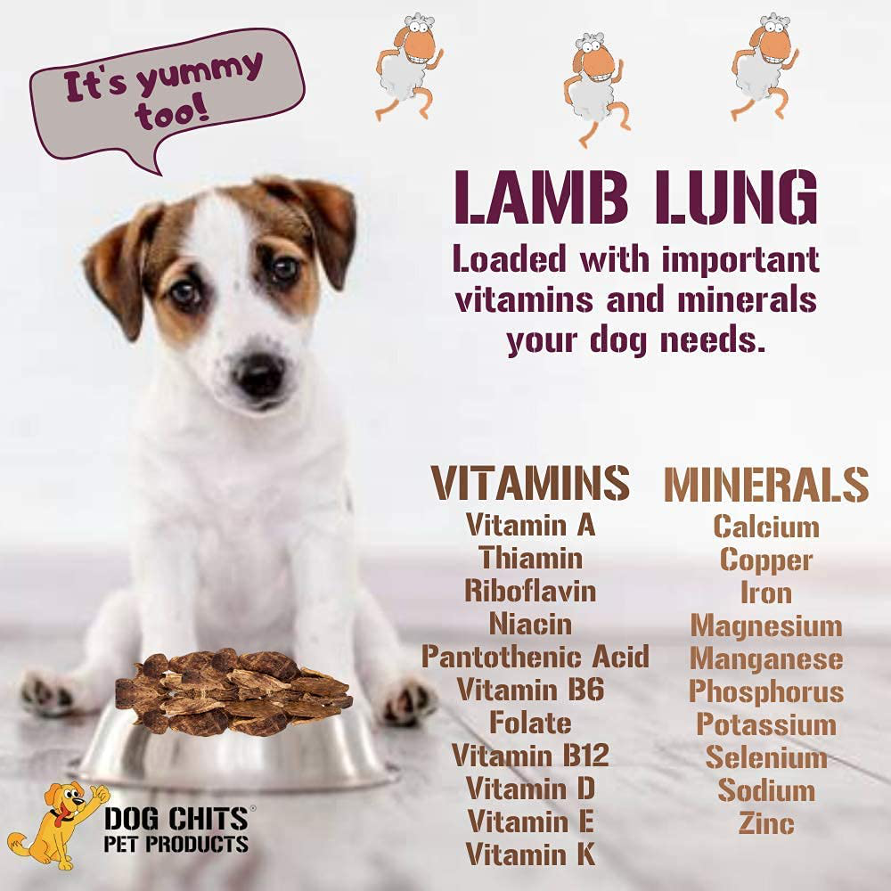 Dog Chits Lamb, Bison or Veal Lung Fillets for Dogs - Dog and Puppy Chews, Huge Bag, Made in USA, All-Natural Treats, Crispy Not Crumbly, Large and Small Dogs, Flavor Dogs Love Animals & Pet Supplies > Pet Supplies > Small Animal Supplies > Small Animal Treats Q2 Distribution   