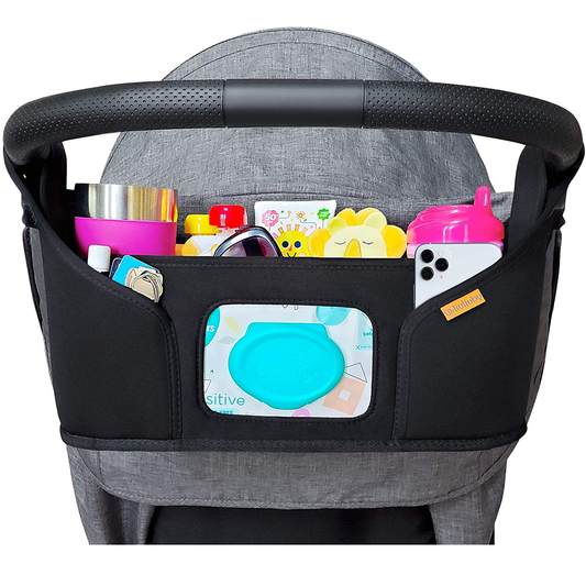 Liuliuby Stroller Organizer - Large Storage Space with Easy Access Wipes Pocket and Customizable Compartments - Universal Fit Animals & Pet Supplies > Pet Supplies > Dog Supplies > Dog Treadmills liuliuby   