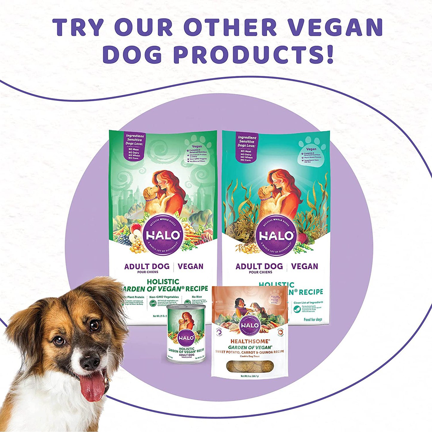 Halo Vegan Dog Treats, Grain-Free, Vegetarian, 8-Ounce Bag Animals & Pet Supplies > Pet Supplies > Dog Supplies > Dog Treats Halo Purely For Pets   