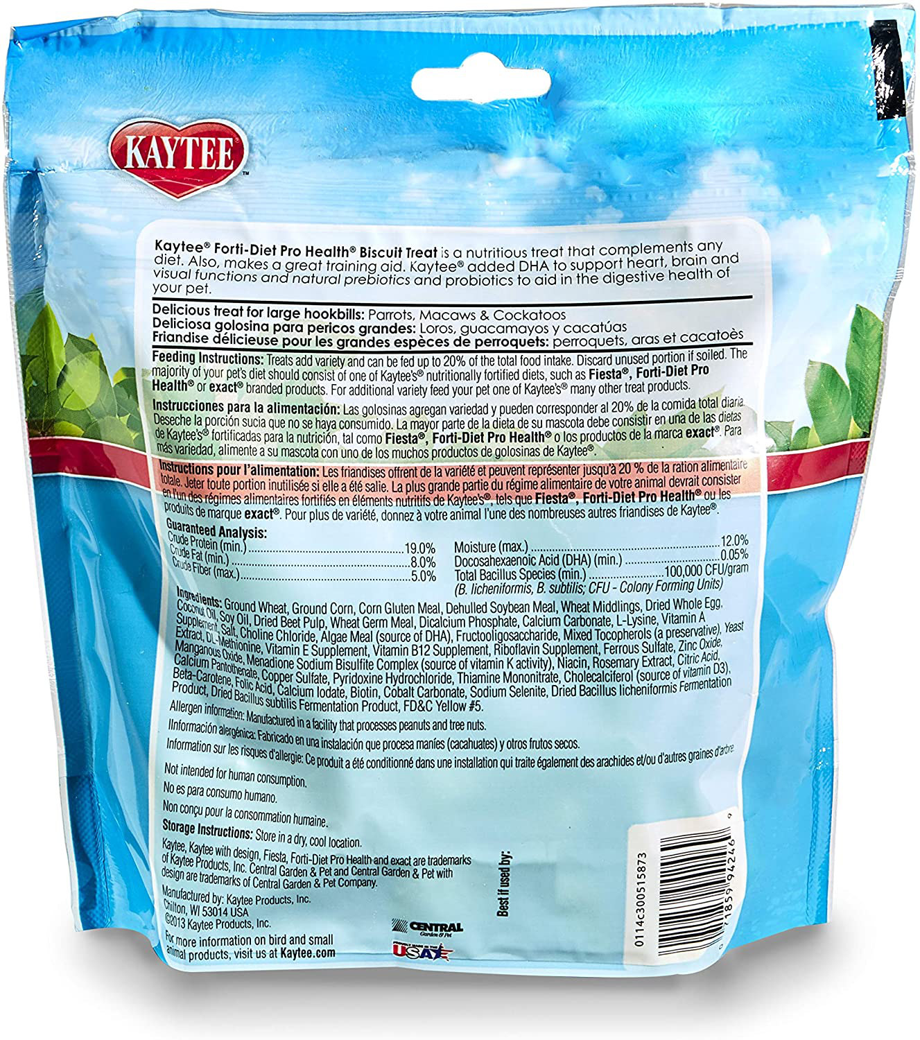 Kaytee Biscuit Treat for Parrots, 10-Ounce Animals & Pet Supplies > Pet Supplies > Bird Supplies > Bird Treats Kaytee   