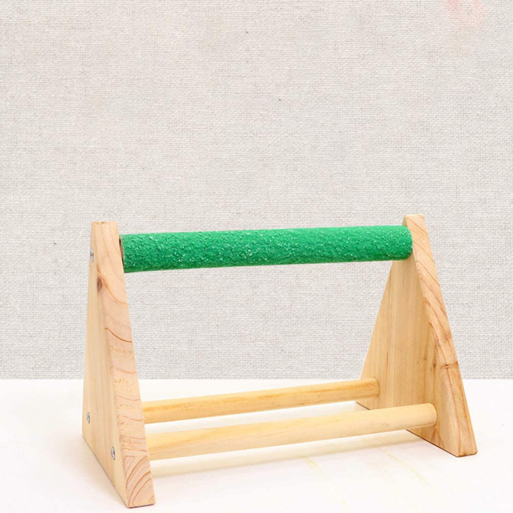 POPETPOP Bird Stand Rack - Chicken Perch Chicken Wood Stand Chicken Toy for Hens Handmade Chicken Swing Bird Perch Stand Toy for Parrot Hens Macaw Animals & Pet Supplies > Pet Supplies > Bird Supplies > Bird Gyms & Playstands POPETPOP   