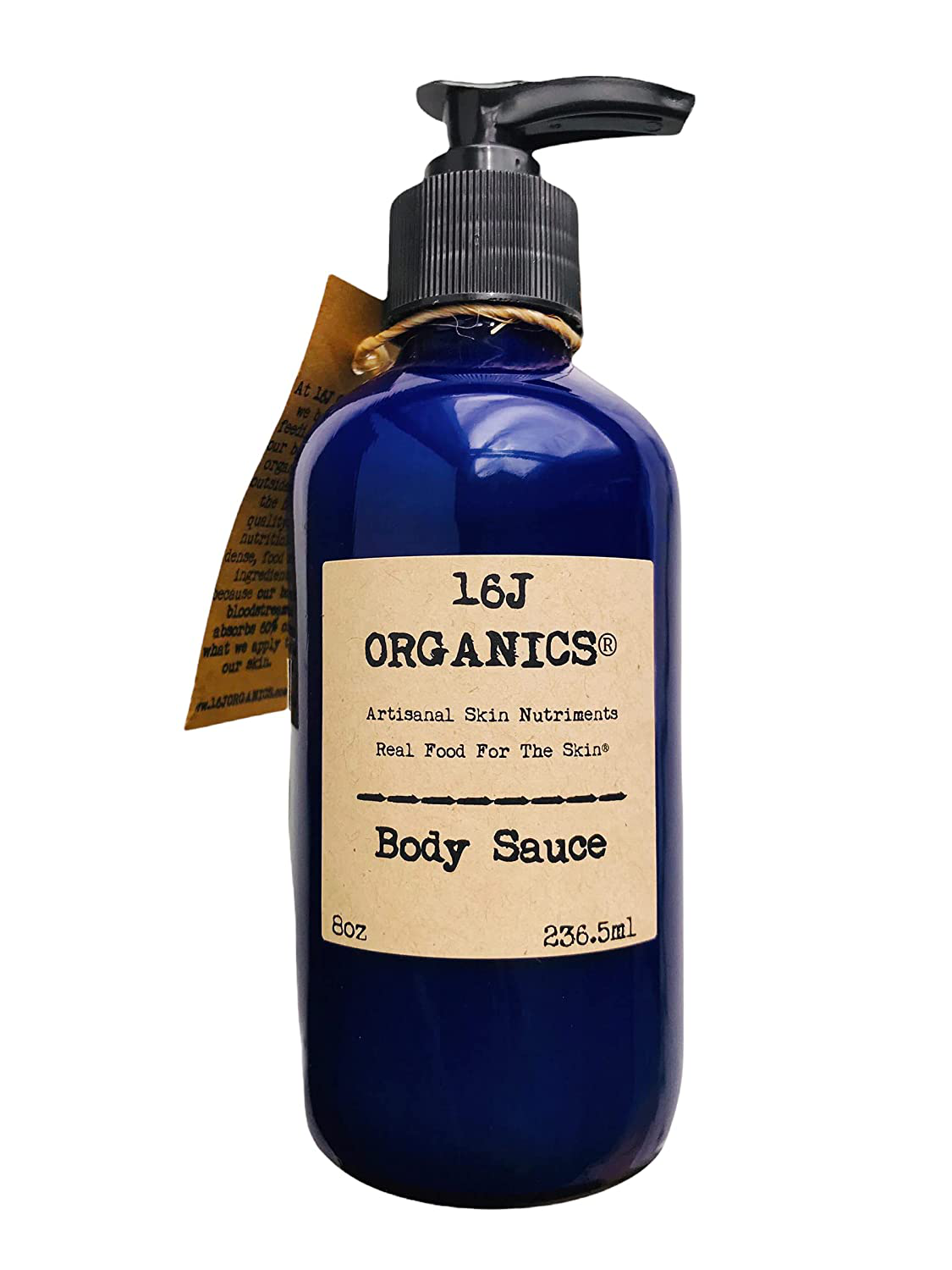 Creamy Body Oil Moisturizer - Body Sauce 8Oz - an Artisanal Green Treatment for Dry Skin - All Food Grade Ingredients