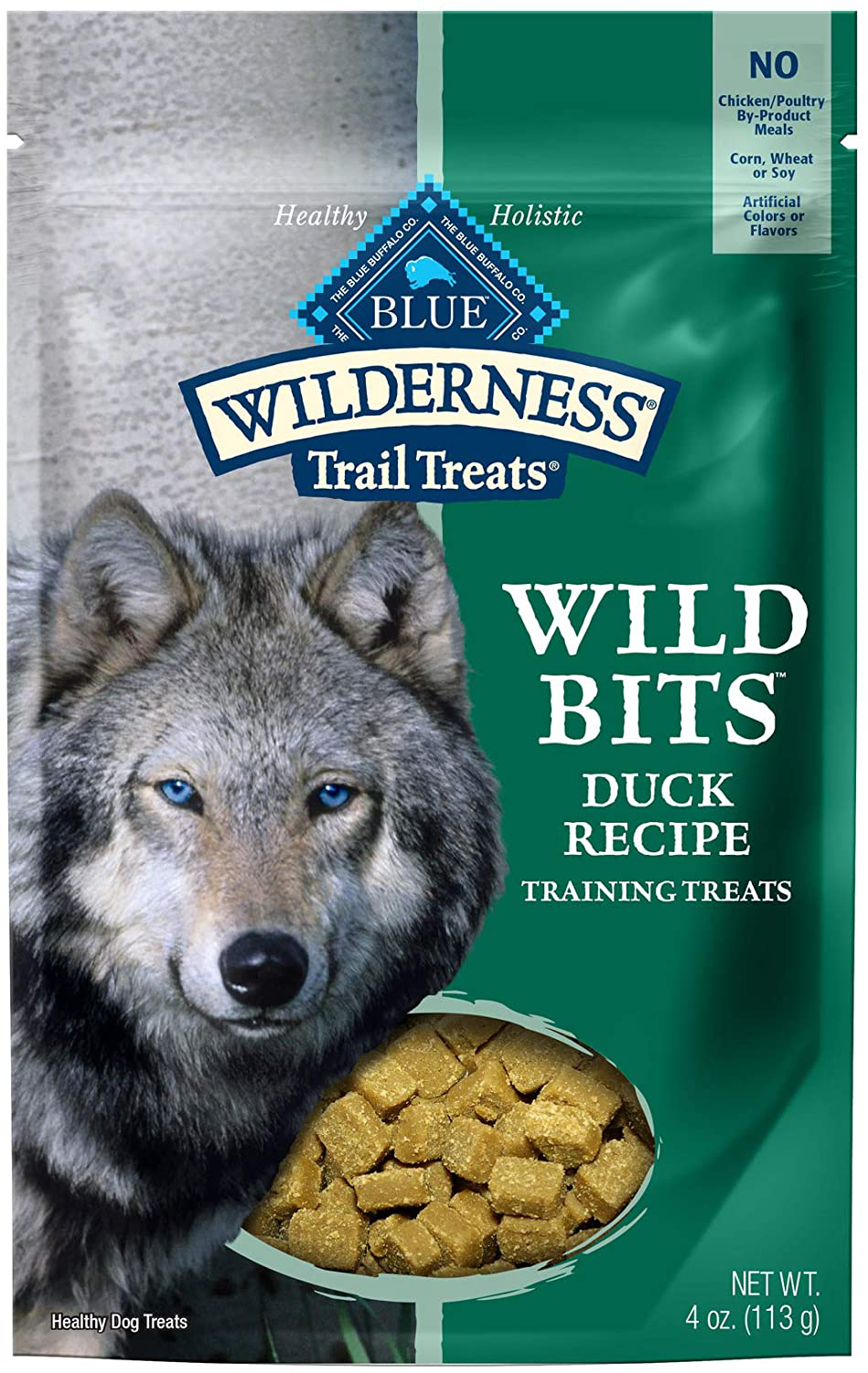 Blue Buffalo Wilderness Trail Treats Wild Bits Grain Free Soft-Moist Training Dog Treats Animals & Pet Supplies > Pet Supplies > Dog Supplies > Dog Treats Blue Buffalo Duck 4 Ounce (Pack of 1) 