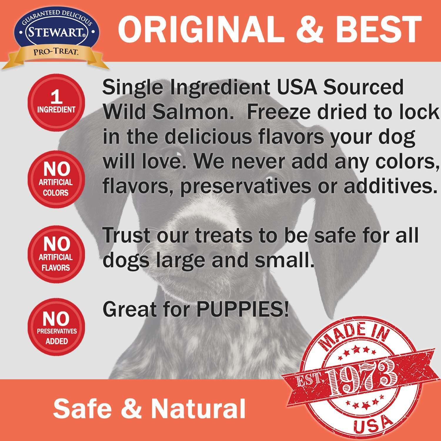 Stewart Freeze Dried Dog Treats Made in USA [Single Ingredient, Puppy and Dog Training Treats - Grain Free, Natural Dog Treats], Resealable Tub to Preserve Freshness Animals & Pet Supplies > Pet Supplies > Cat Supplies > Cat Treats Gimborn Pet Specialties   