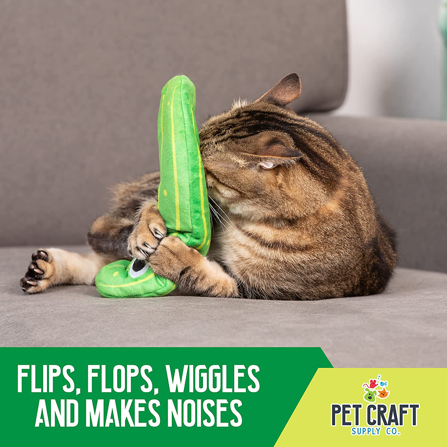 Pet Craft Supply Wiggle Pickle and Shimmy Shark Flipper Flopper Interactive Electric Realistic Flopping Wiggling Moving Fish Potent Catnip and Silvervine Cat Toy Animals & Pet Supplies > Pet Supplies > Cat Supplies > Cat Toys Pet Craft Supply   