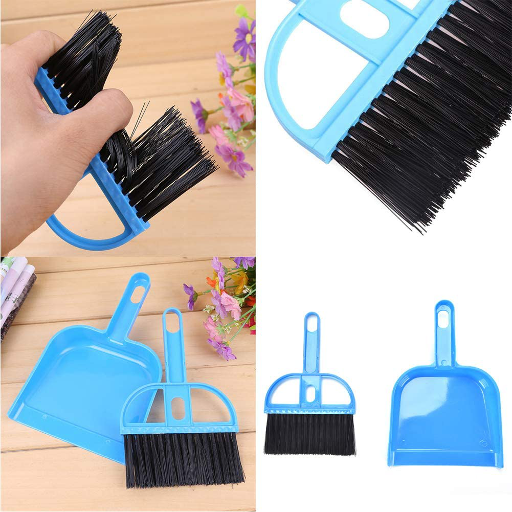 PIVBY Mini Hand Broom and Dustpan Sand Scooper Set Cage Cleaner for Guinea Pigs, Cats, Hedgehogs, Hamsters, Chinchillas, Rabbits, Reptiles, and Other Small Animals (2 Pack,Random Color) Animals & Pet Supplies > Pet Supplies > Small Animal Supplies > Small Animal Habitats & Cages PINVNBY   