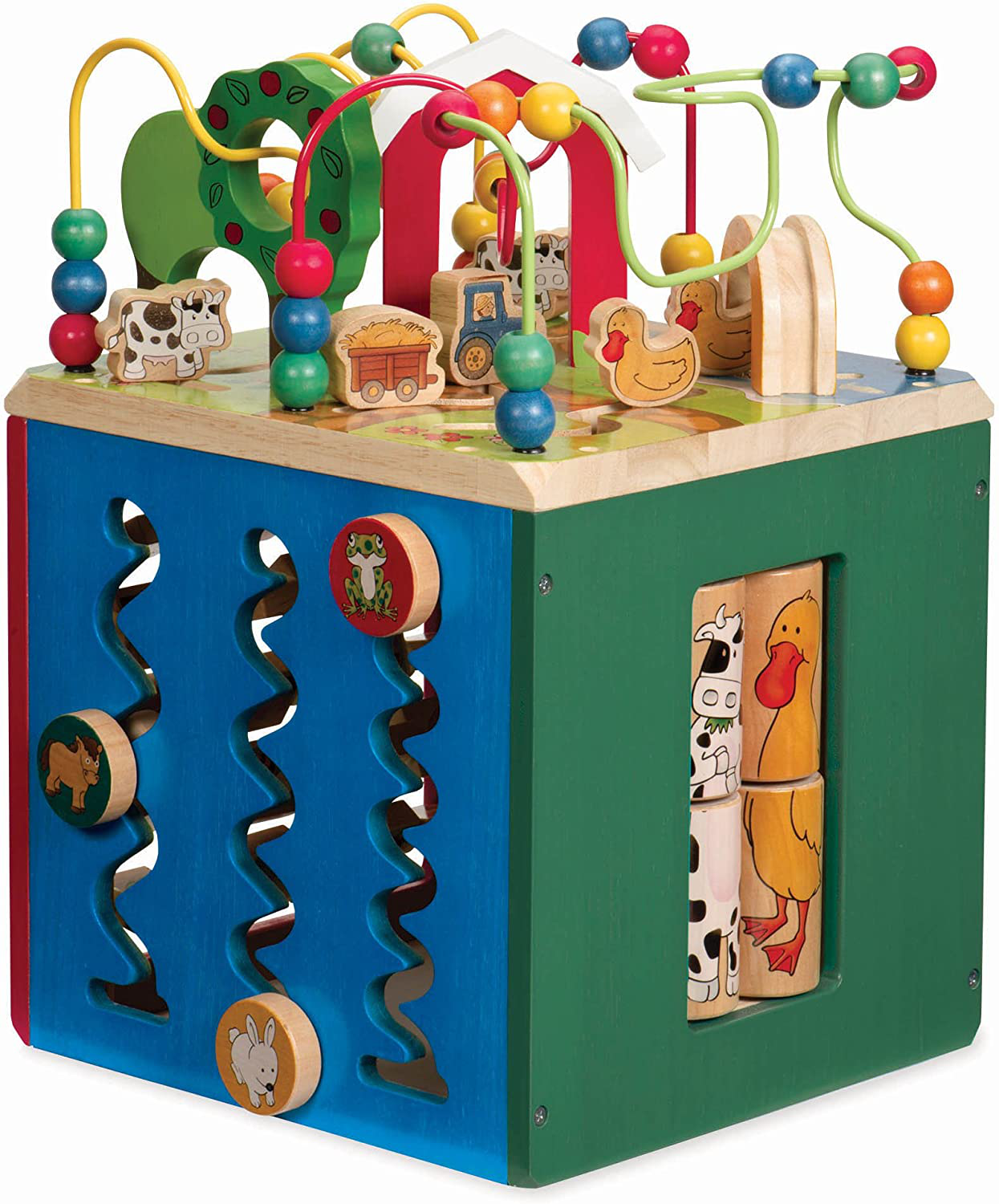 Battat – Wooden Activity Cube – Discover Farm Animals Activity Center for Kids 1 Year + Animals & Pet Supplies > Pet Supplies > Bird Supplies > Bird Gyms & Playstands Branford LTD   