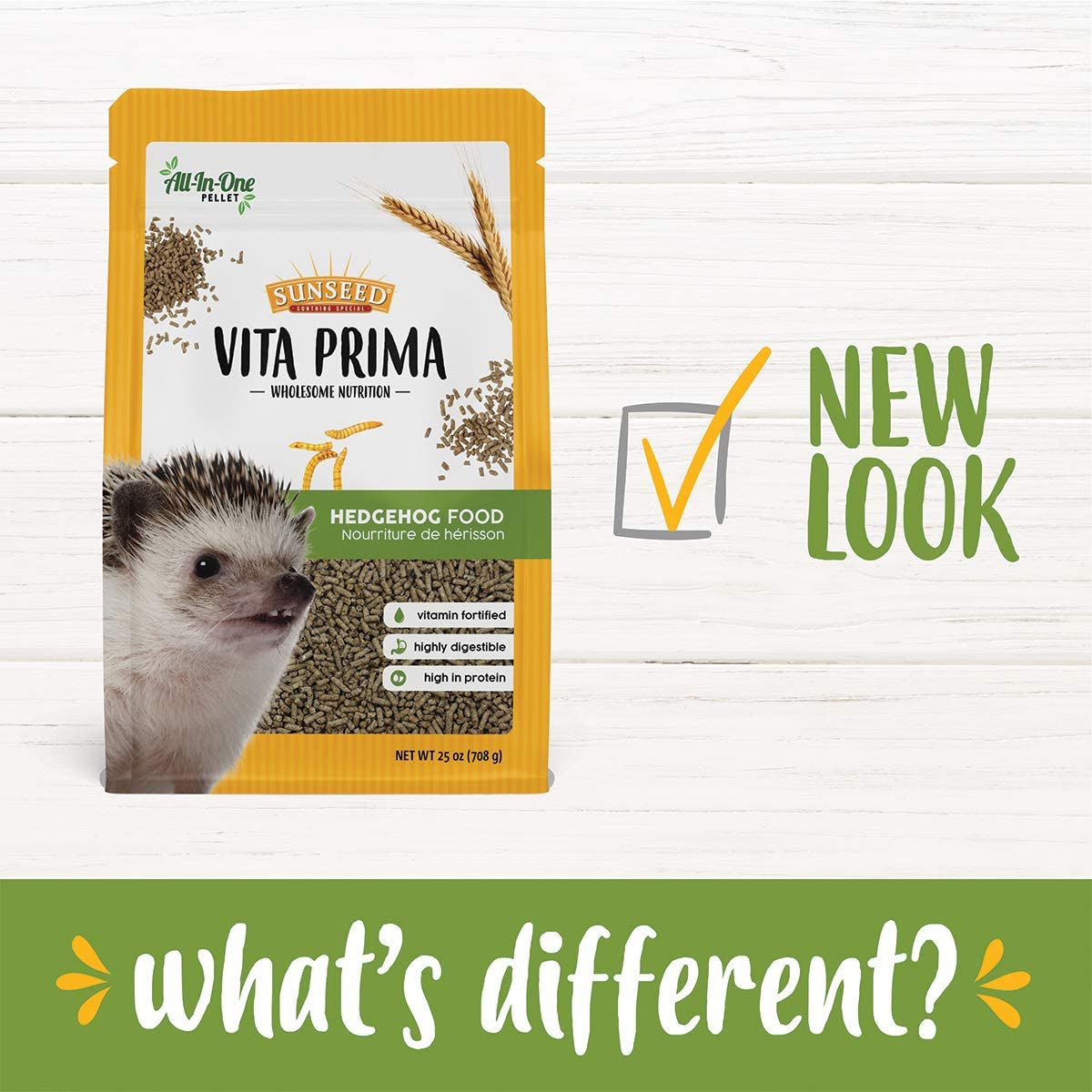 Sunseed Vita Prima Wholesome Nutrition Hedgehog Food All-In-One Pellet Diet, 25 Oz (Packaging May Vary) Animals & Pet Supplies > Pet Supplies > Small Animal Supplies > Small Animal Food Sunseed   