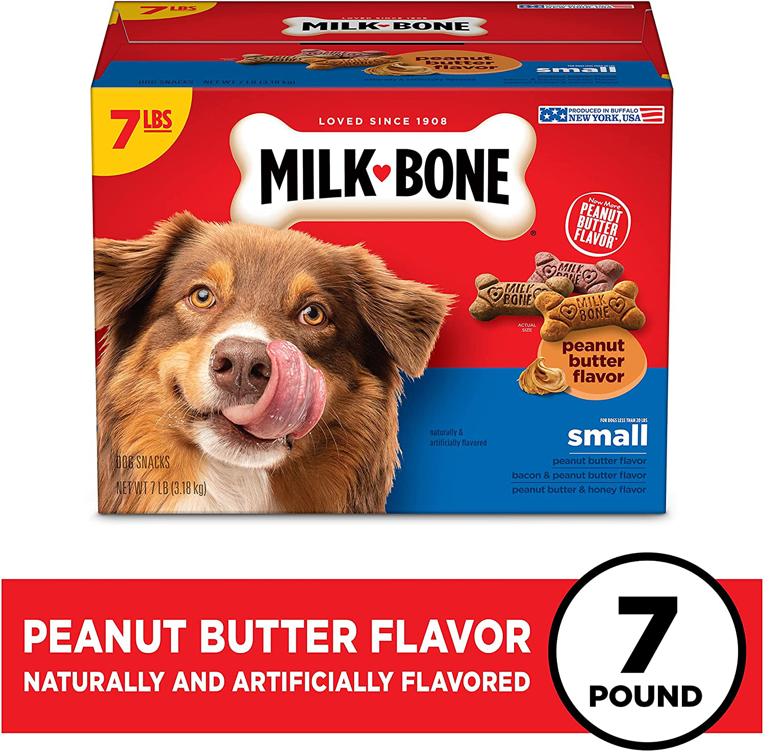 Milk-Bone Peanut Butter Flavor Dog Treats for Dogs of All Sizes Animals & Pet Supplies > Pet Supplies > Dog Supplies > Dog Treats Milk-Bone   