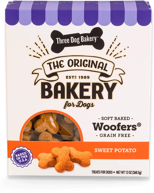 Three Dog Bakery Grain Free Soft Baked Woofers, Premium Treats for Dogs, 36 Ounce Animals & Pet Supplies > Pet Supplies > Dog Supplies > Dog Treats Three Dog Bakery   