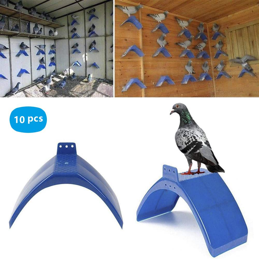 Pesandy Dove Rest Stand, 10 PCS Lightweight Pigeons Rest Stand Bird Perches for Dove Pigeon and Other Birds, Durable Plastic Pigeon Perches Roost Bird Dwelling Stand Support Cage Accessories Animals & Pet Supplies > Pet Supplies > Bird Supplies > Bird Cages & Stands PeSandy   